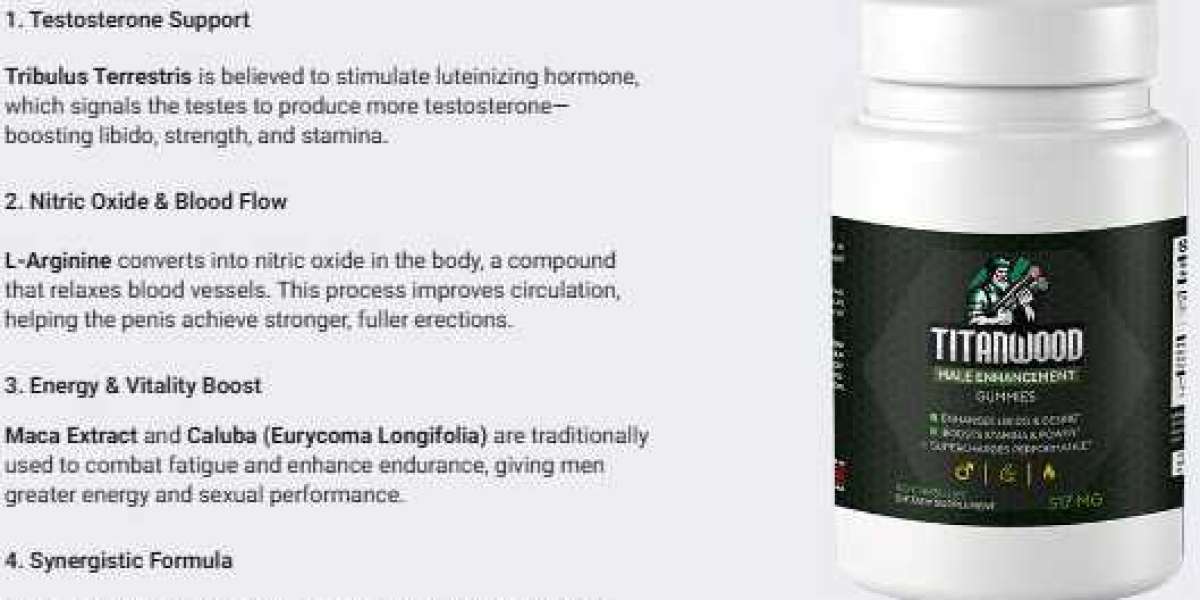 TitanWood Male Enhancement Gummies: Specifically Crafted to Improve Male Health