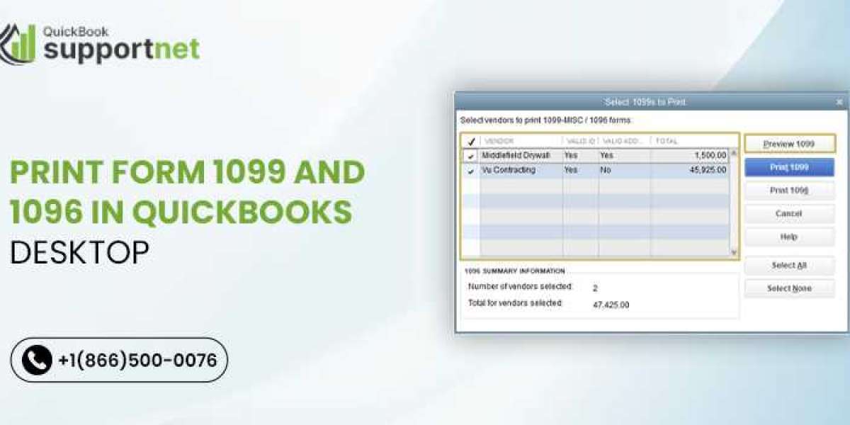 Easy Steps to Print 1099 & 1096 Forms in QuickBooks Desktop