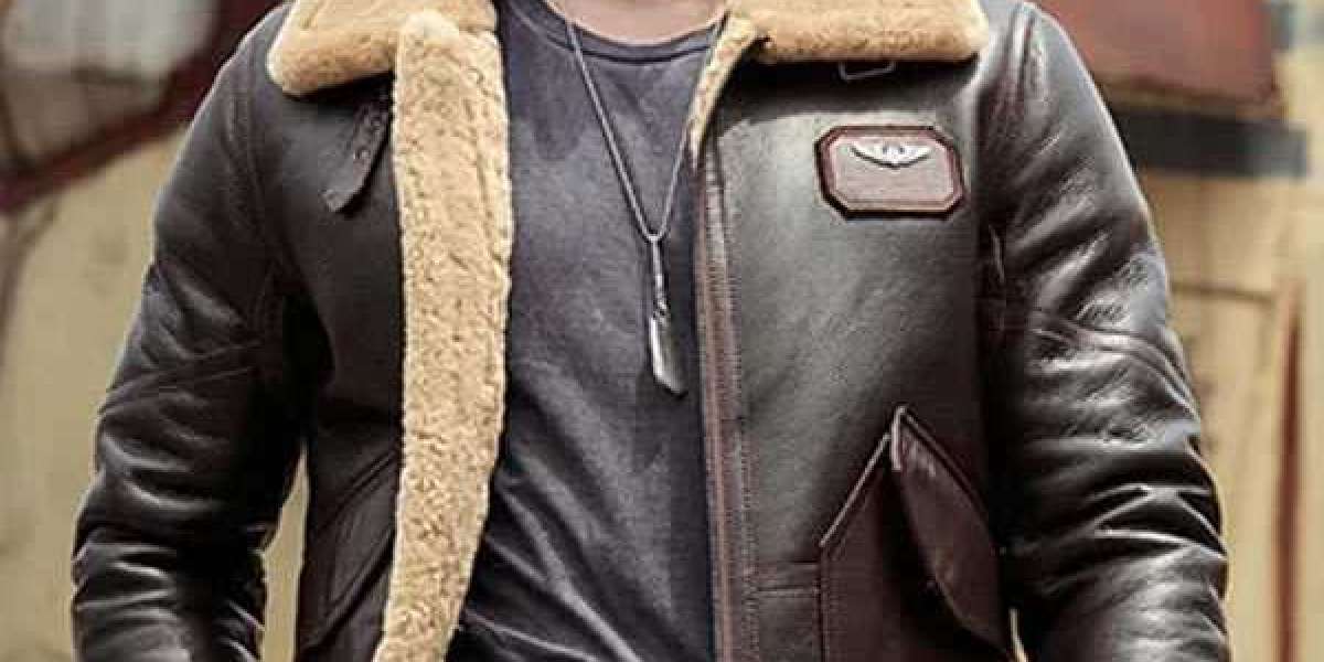 Own the Skies in Style with the B3 Shearling Bomber Jacket