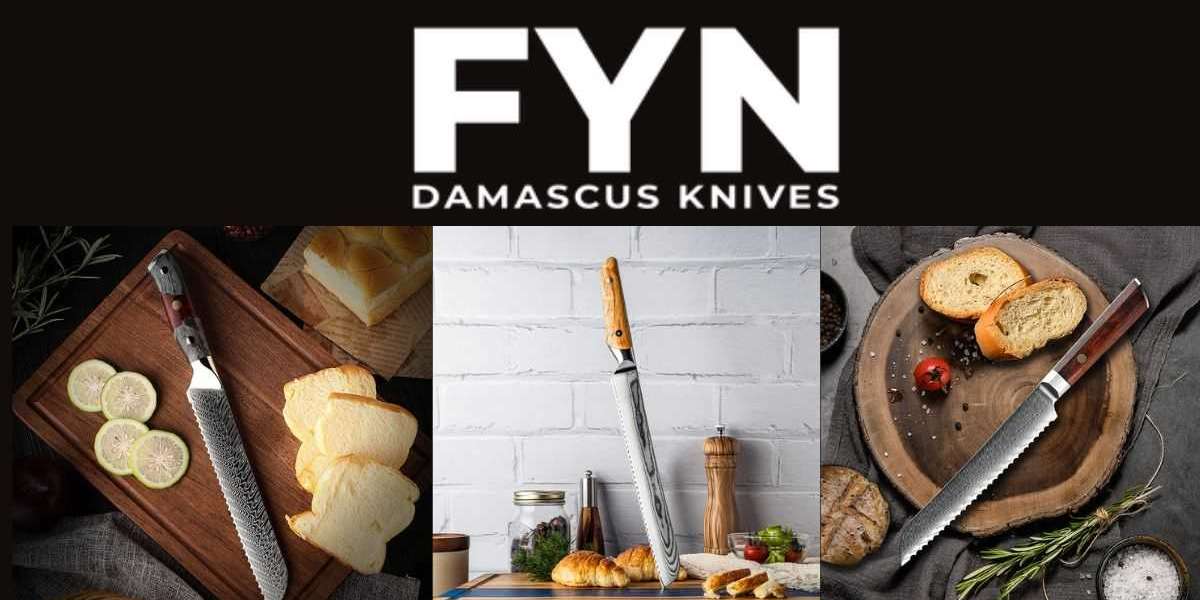 Premium Damascus Bread Knife for Effortless Kitchen Slicing