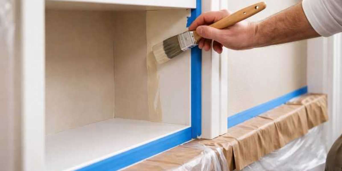The Clean Way to Paint Around Built-In Shelving
