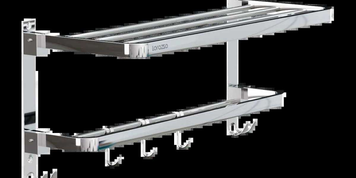 Foldable Towel Rack for Bathroom – Practical Storage with Modern Design