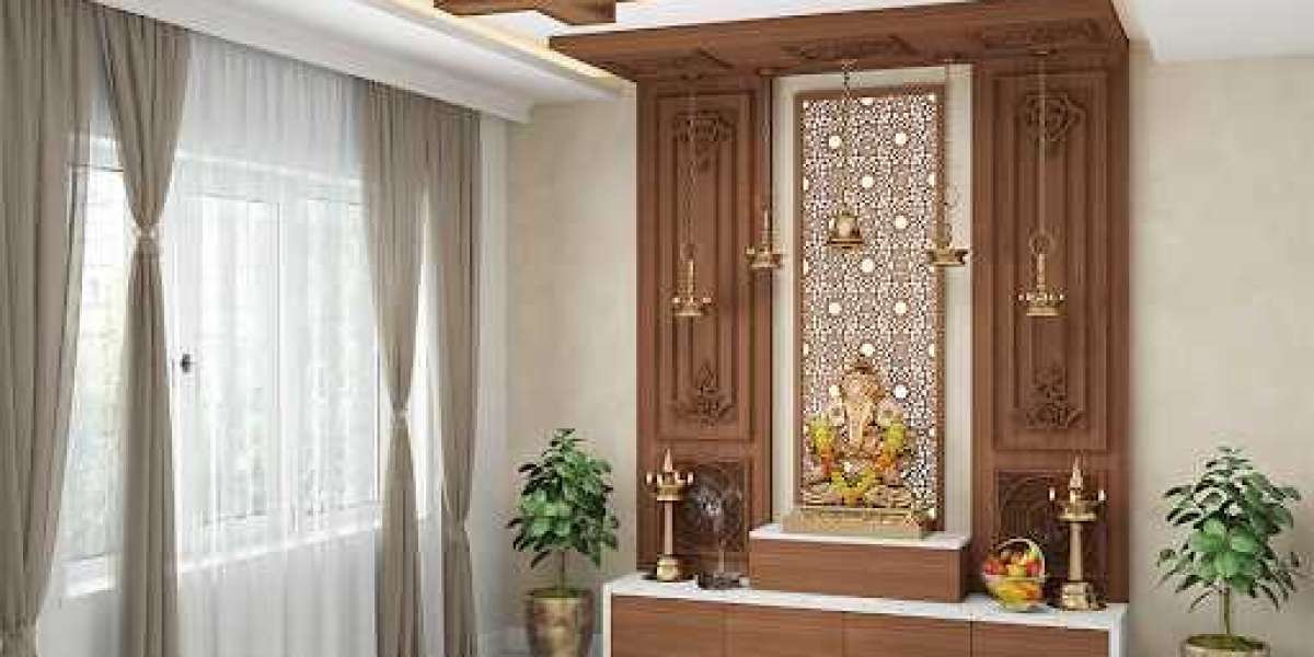 Corian Mandir Design for Home – A Perfect Blend of Devotion and Modern Style