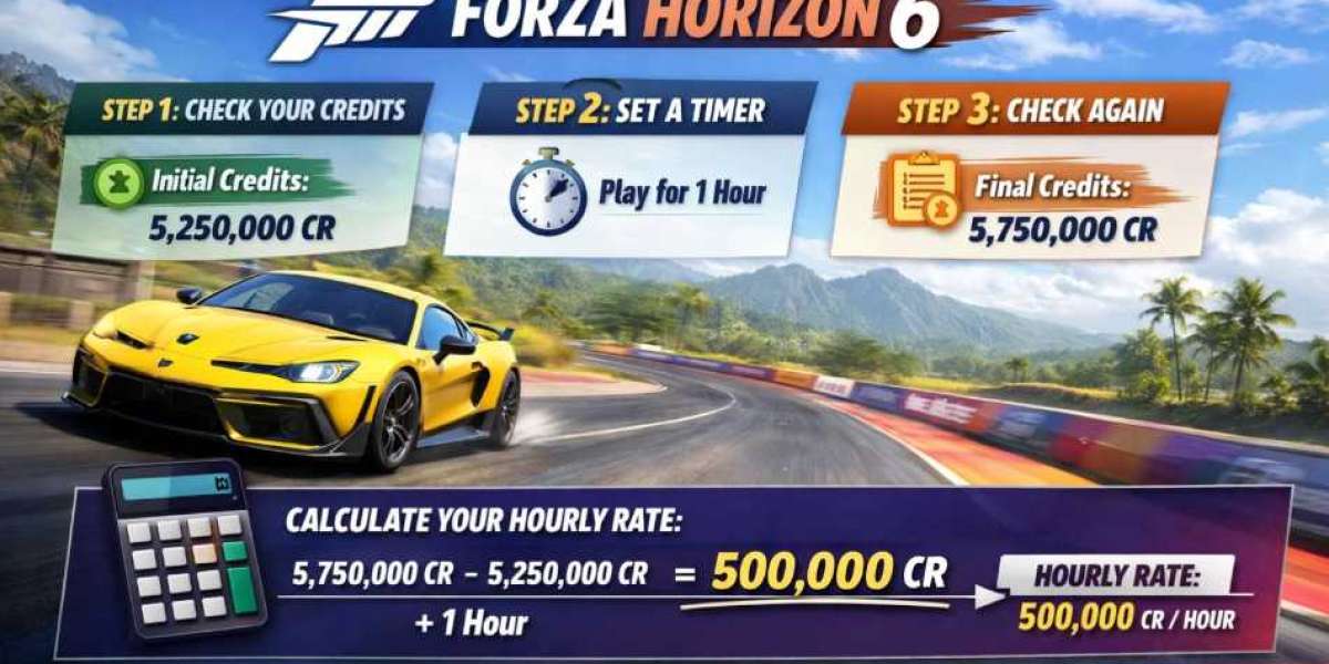 How to Track Your Hourly Credit Rate in Forza Horizon 6