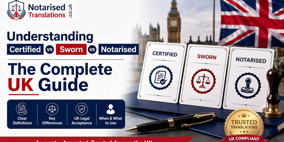 Understanding Certified vs Sworn vs Notarised: The Complete UK Guide
