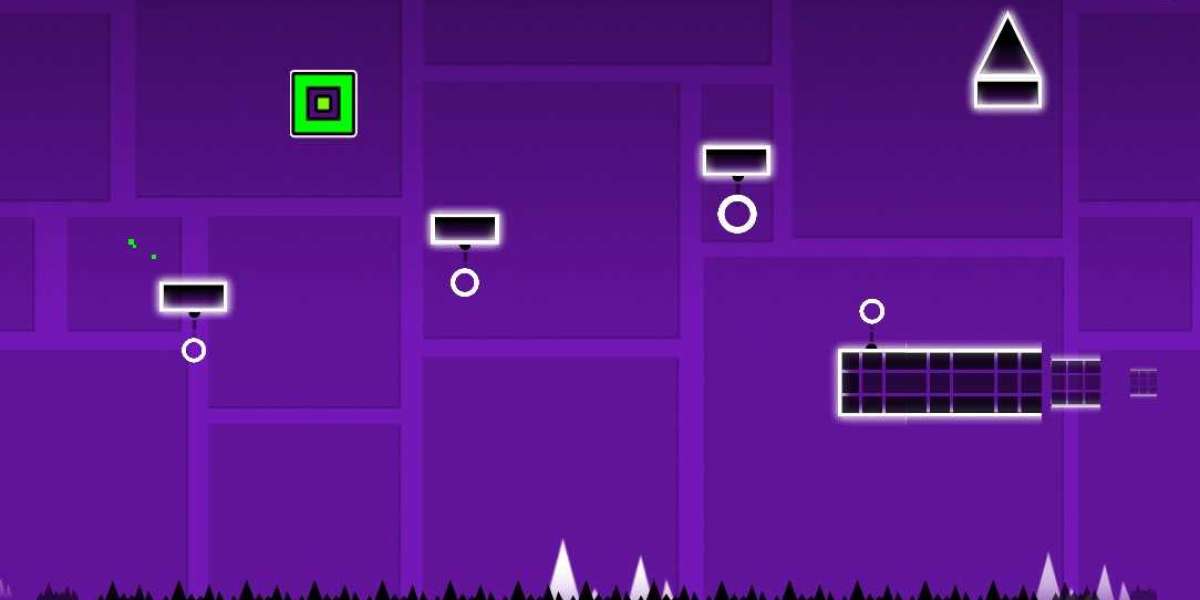 Geometry Dash - the gameplay syncs with the music.