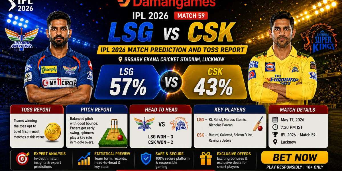 LSG vs CSK IPL 2026 Match Prediction and Toss Report on Damangames