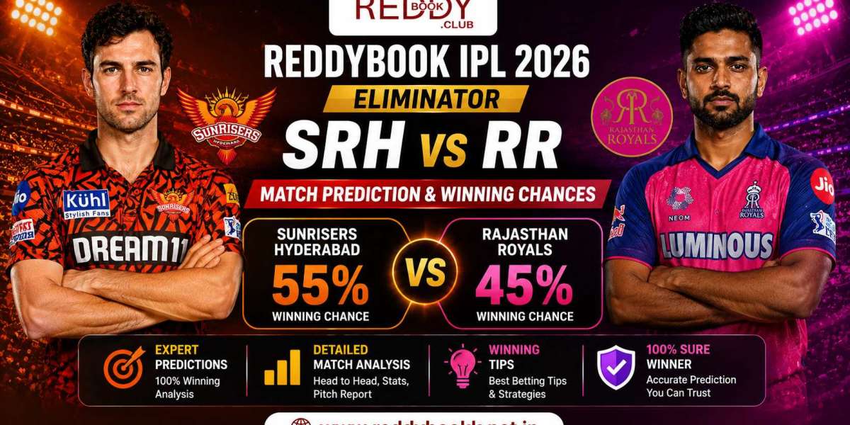 Reddybook IPL 2026 Eliminator: SRH vs RR Match Prediction & Winning Chances