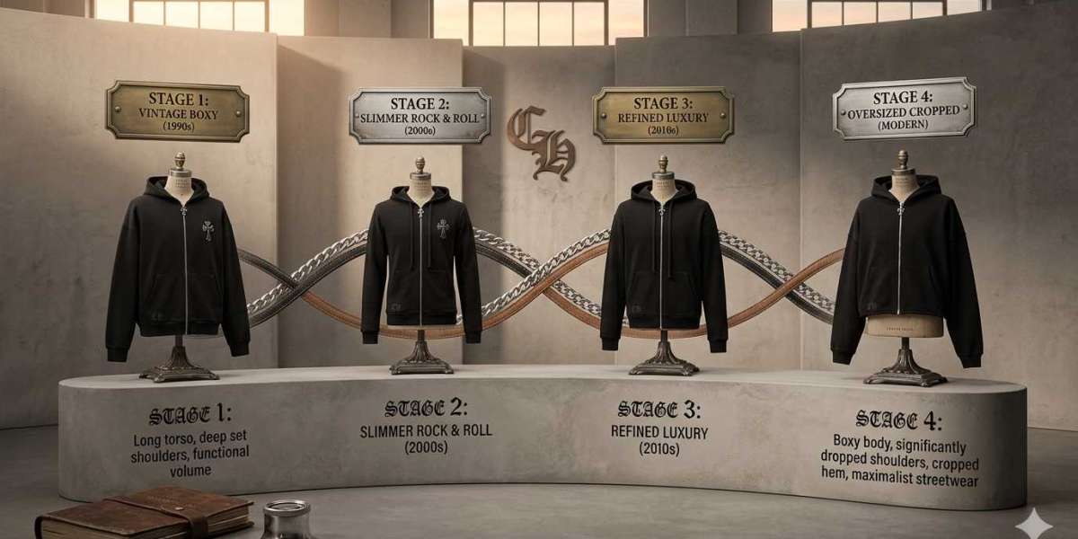 How the fit of Chrome Hearts hoodies has changed over the years