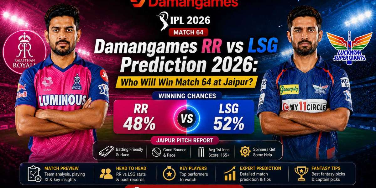 Damangames RR vs LSG Prediction 2026: Who Will Win Match 64 at Jaipur?