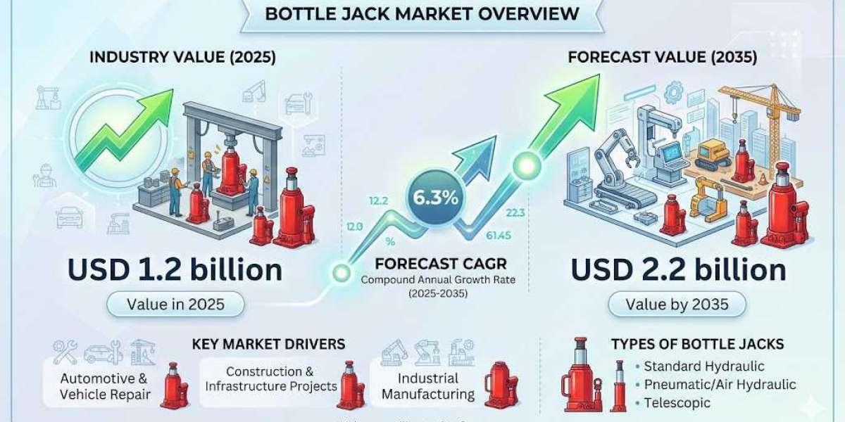Bottle Jack Market Driving USD 2.2 Billion by 2035